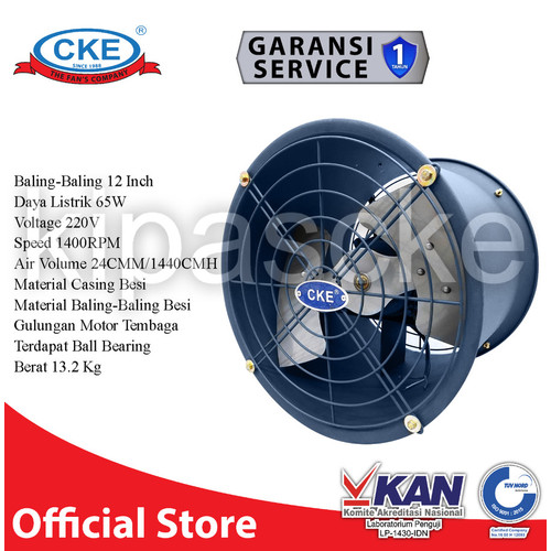 [EZM.0101080] CKE Drum Fan DFL 20 Inch Blower Tabung Gedung Eksos Drum
