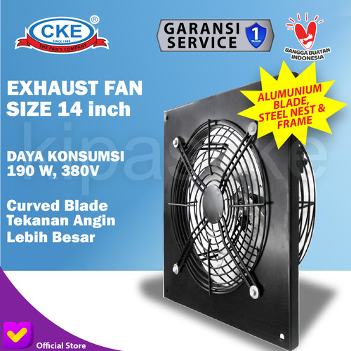 [EZM.0101136] Exhaust Fan 14 Inch Exhaust Industrial Fan Hexos/Exhaust Dinding
