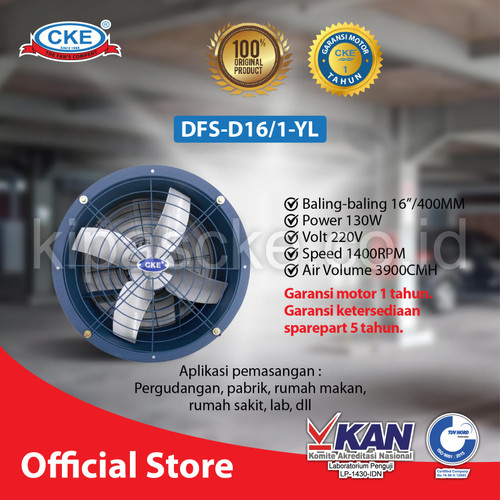 [EZM.0101178] CKE Drum Fan DFS-D16 1 16 Inch Drum Fan Blower