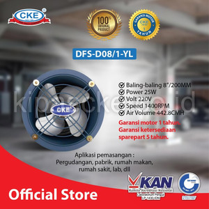[EZM.0101181] CKE Drum Fan DFS-D08 1 8 Inch Drum Fan Blower