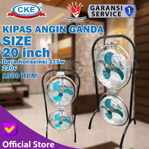[EZM.0101189] CKE Powerfull Fan TWRPF-20AO 20 Inch Floor Fan Kipas Angin Tornado