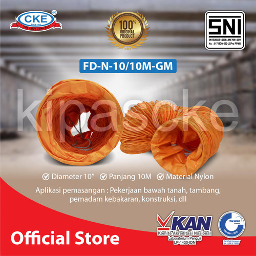 [EZM.0101224] CKE Flexible Duct FD-GM 10 Inch 10 Meter Duct Hose Selang Ducting