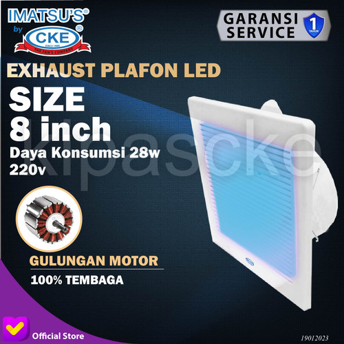 [EZM.0101240] Kipas Imatsu Ceiling Duct CD-BPT10-12K-LED-BB-IMS Ventilasi Plafon