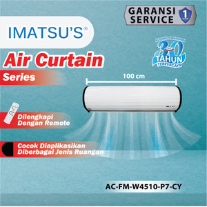 [EZM.0101264] Imatsu Air Curtain AC-FM-W4510-P7-CY 1 Meter Air Door Tirai Udara