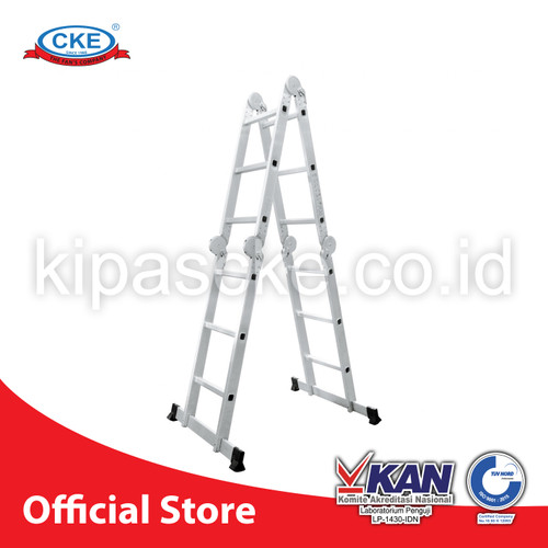 [EZM.0101266] Tangga Lipat Multifungsi 3.61 Meter 3x4 Silver Multipurpose Ladder