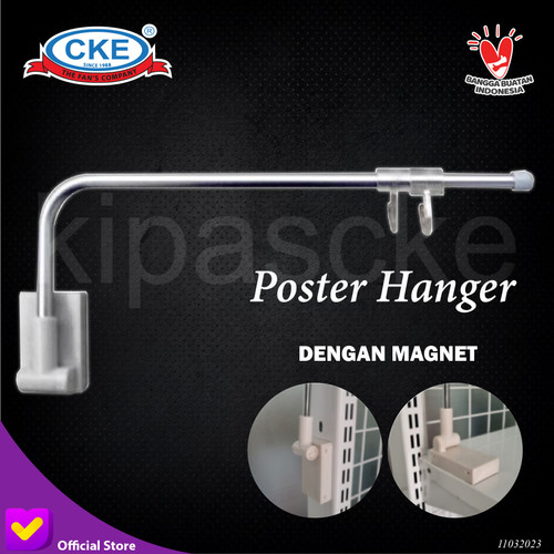 [EZM.0101285] Poster Hanger Portable PHP-H001-GZ-YL Papan Promosi Informasi
