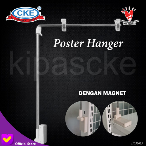 [EZM.0101286] Poster Hanger Stand PHS-JH08L-GZ-YL Papan Promosi Informasi