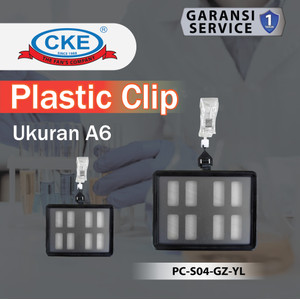 [EZM.0101287] Plastic Clip Ukuran A6 PC-S04-GZ-YLPapan Promosi Informasi Supermarket