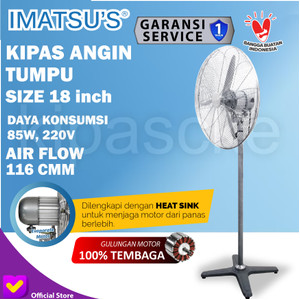 [EZM.0101290] Imatsu Stand Fan 45 NH-SY 18 Inch Kipas Angin Berdiri Rumah Sejuk