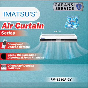 [EZM.0101304] Air Curtain ImatsuBlower FM-1210A Putih AC Angin Toko Gedung Kantor