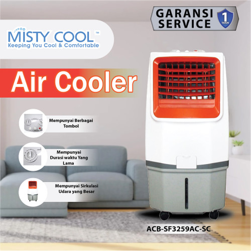 [EZM.0101307] Misty Cool Air Cooler Blower SF3259AC Penyejuk Ruangan Rumah Sejuk