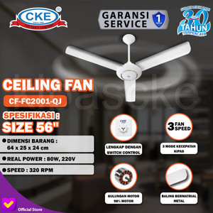 [EZM.0102084] Ceiling Fan CKE 56 Inch Kipas Angin Gantung Plafon Rumah Sejuk Dingin