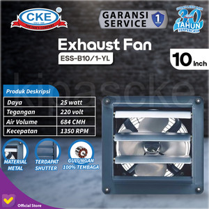 [EZM.0101341] Exhaust Fan CKE Standard Shutter BN 10 Inch Fan Rumah Toilet Eksos