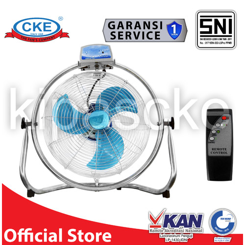 [EZM.0101330] CKE Rotary Powerfull Fan with Remote 22 Inch Kipas Angin Rumah