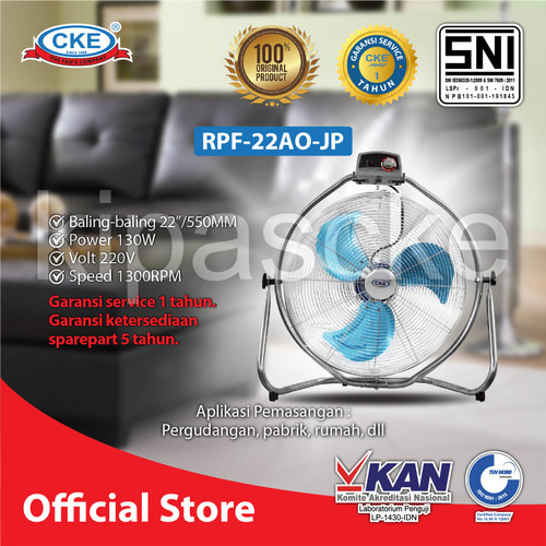 [EZM.0101333] CKE Rotary Powerfull Fan 22 Inch Kipas Angin Rumah