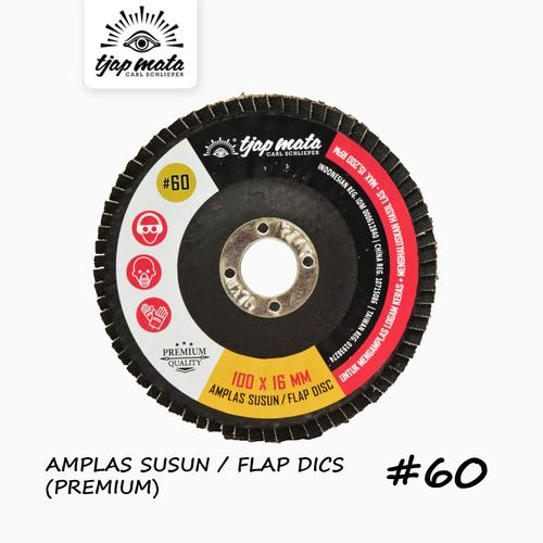 [EZM.0600424] TJAP MATA / CAP MATA Amplas Susun / Flap Disc 100 MM #60 (Premium)