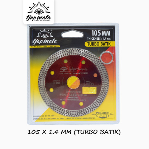 [EZM.0601019] TJAP MATA / CAP MATA Diamond Wheel Turbo Batik 105 MM