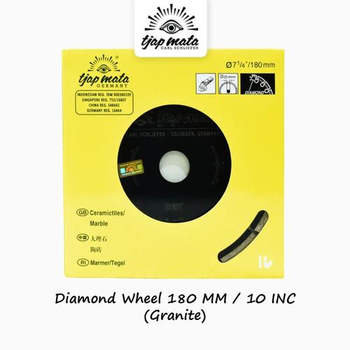 [EZM.0601022] TJAP MATA / CAP MATA Diamond Wheel 180 MM / 7" (Granit)