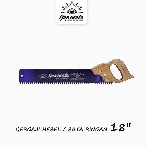 [EZM.0600433] TJAP MATA / CAP MATA Gergaji Hebel / Bata Ringan 18" (Gagang Kayu)