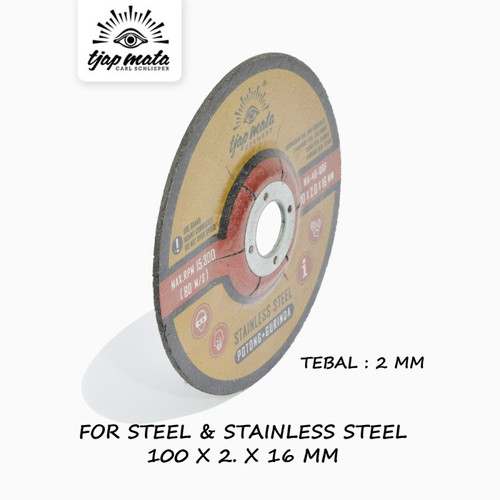 [EZM.0601316] TJAP MATA / CAP MATA Batu Gurinda Potong & Gurinda Besi 100 X 2 X 16MM