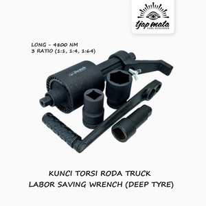 [EZM.0600060] TJAP MATA / CAP MATA Kunci Roda Torsi Truk / Labor Saving 1" DR (LONG)