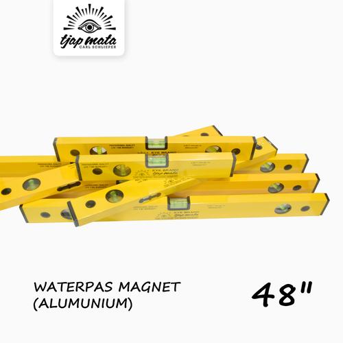 [EZM.0600015] TJAP MATA / CAP MATA Waterpas Magnet Alumunium 48"