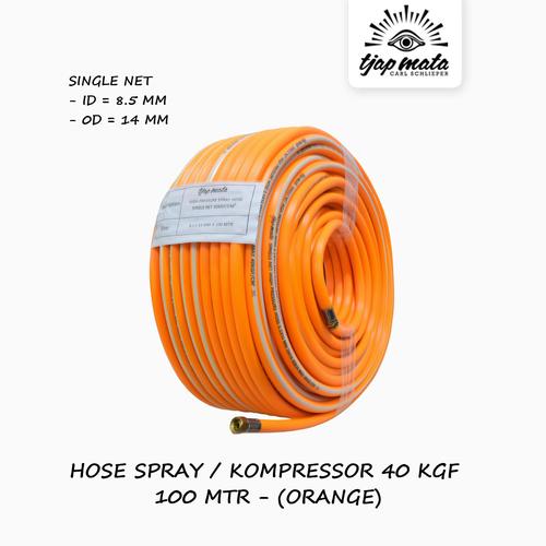 [EZM.0601510] TJAP MATA / CAP MATA Selang Angin / Kompresor (Orange)  8.5 X 14 MM - 100 MTR