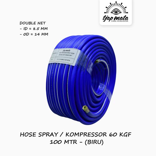 [EZM.0601511] TJAP MATA / CAP MATA Selang Angin / Kompresor (Biru) 8.5 X 14 MM - 100 MTR