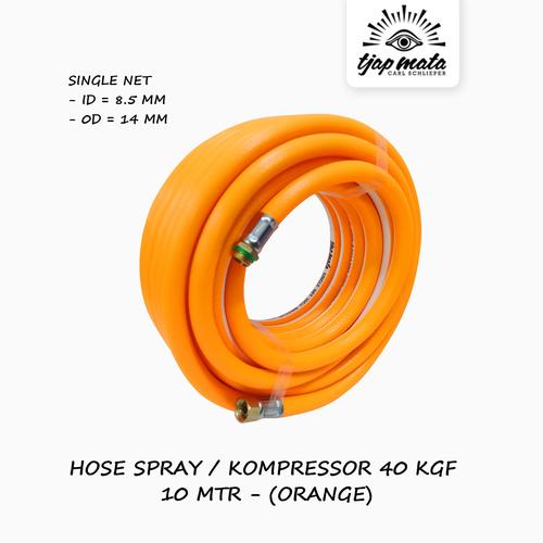 [EZM.0601512] TJAP MATA / CAP MATA Selang Angin / Kompresor (Orange)  8.5 X 14 MM - 10 MTR