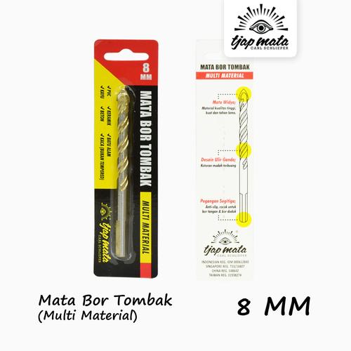 [EZM.0601517] TJAP MATA  / CAP MATA Mata Bor Tombak / Kaca / Marmer / keramik 8MM