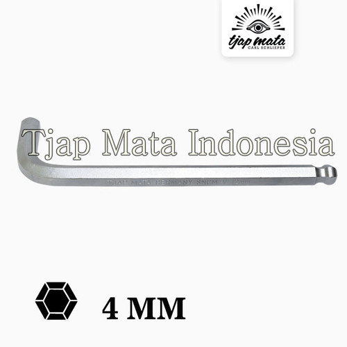 [EZM.0600460] TJAP MATA / CAP MATA Kunci L SNCM Ballpoint Long 12 MM