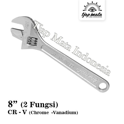 [EZM.0600463] TJAP MATA / CAP MATA Kunci Inggris / Adjustable Wrench (2 IN 1)
