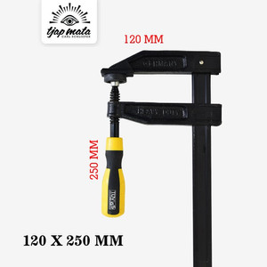 [EZM.0600467] TJAP MATA / CAP MATA Clamp F / Klem / Catok F Kayu 250 MM (Heavy Duty)