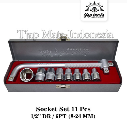 [EZM.0600480] TJAP MATA / CAP MATA Socket Set (11 PCS) | 1/2" DR | Metric - (CR-V)