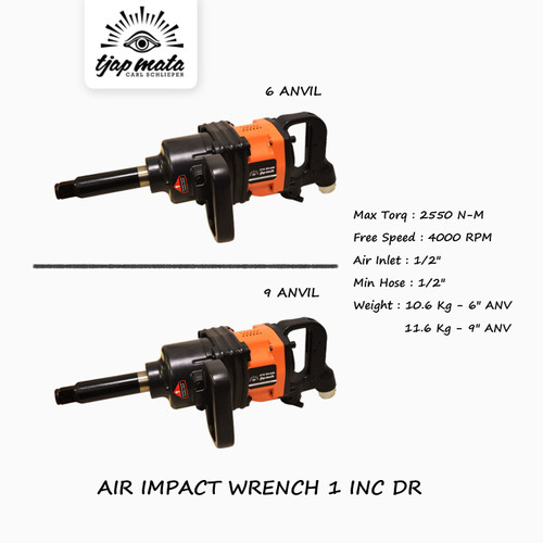 [EZM.0600487] TJAP MATA / CAP MATA Air Impact Wrench 1" DR