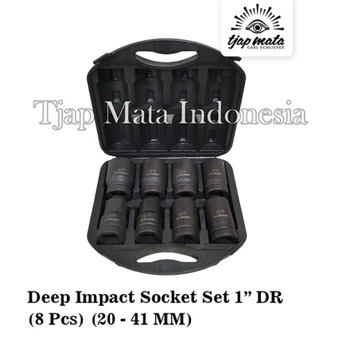 [EZM.0600502] TJAP MATA / CAP MATA Deep Impact Socket Set (8 PCS) 1" DR