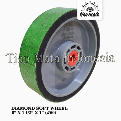 [EZM.0601058] TJAP MATA / CAP MATA Diamond Soft Wheel 6" X 1 .1/2" X 1"