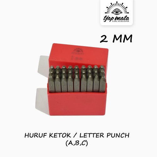 [EZM.0600523] TJAP MATA / CAP MATA Huruf Ketok / Letter Punch