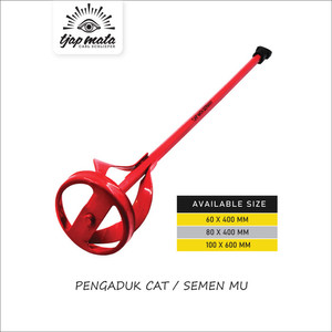 [EZM.0601061] TJAP MATA / CAP MATA Pengaduk Cat / Semen MU / Adonan 60 X 400 MM