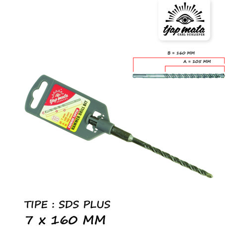 [EZM.0601067] TJAP MATA / CAP MATA Mata Bor Beton / Drill Bits SDS Plus 7 X 160 MM