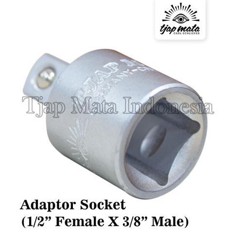 [EZM.0600557] TJAP MATA / CAP MATA Adaptor Socket1/2" F X 3/8" M