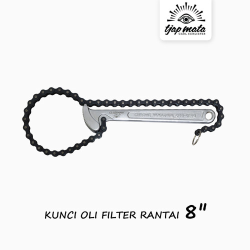 [EZM.0600161] TJAP MATA / CAP MATA Kunci Oli Filter / Oil Filter Rantai 8"