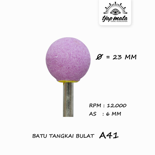 [EZM.0601080] TJAP MATA / CAP MATA Batu Tangkai Bulat A41