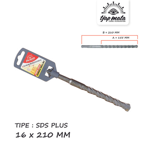 [EZM.0601092] TJAP MATA / CAP MATA Mata Bor Beton / Drill Bits SDS PLUS 16 X 210 MM