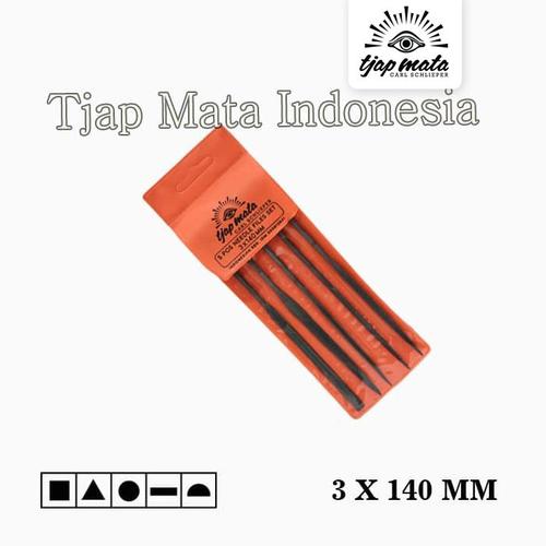 [EZM.0600583] TJAP MATA / CAP MATA Kikir Jarum Set 5 Pcs (3 MM X 140 MM)
