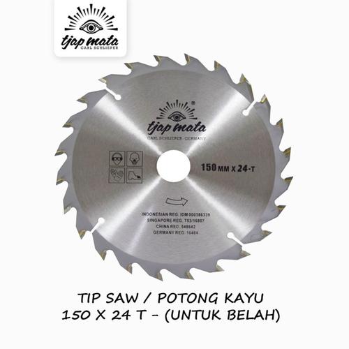 [EZM.0600591] TJAP MATA / CAP MATA Gergaji Circular SAW / Potong Kayu 150 X 24 T