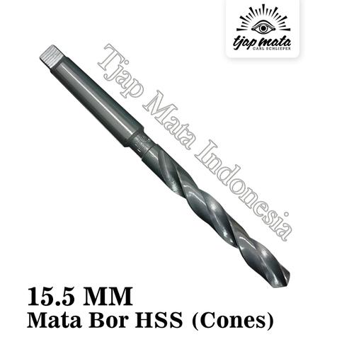 [EZM.0601100] TJAP MATA / CAP MATA Mata Bor Besi / Drill Bits HSS Cones 15.5 MM