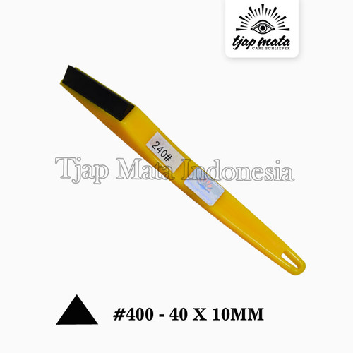 [EZM.0601608] TJAP MATA / CAP MATA Batu Sikat Diamond SEGITIGA - #400 (40X10 MM)