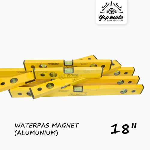 [EZM.0600023] TJAP MATA / CAP MATA Waterpas Magnet Alumunium 18"