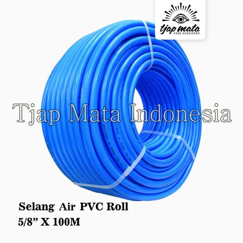 [EZM.0600007] TJAP MATA / CAP MATA Selang Net PVC Roll 5/8" X 100M Biru